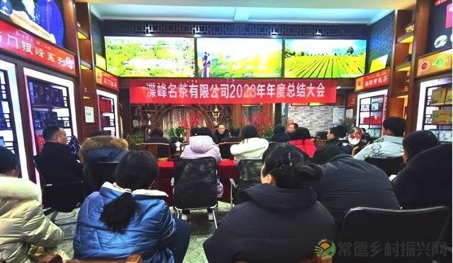乘风破浪 逐梦前行——石门渫峰名茶公司召开2023年度总结大会