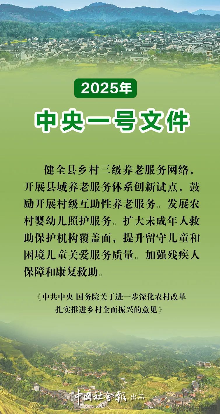 @湖南民政人,2025年中央一号文件这些内容与你有关!(图4) 图片