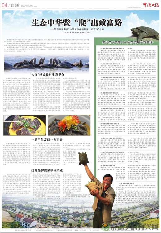 生态中华鳖 “爬”出致富路